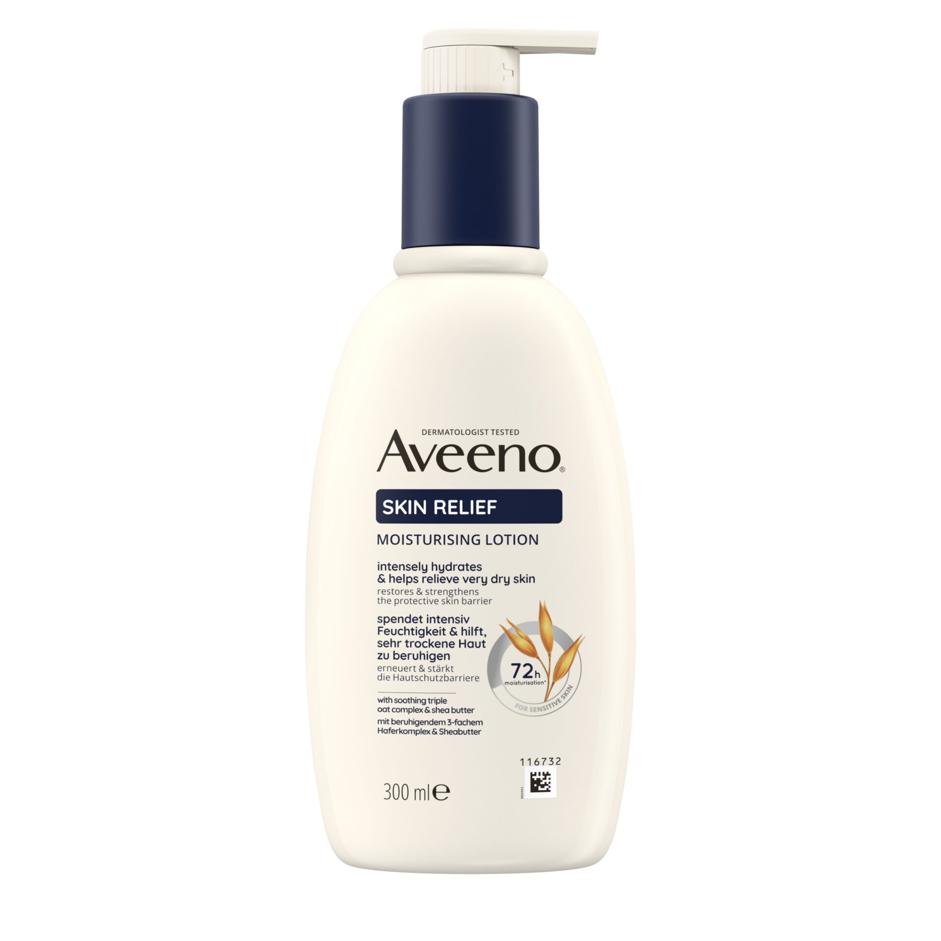3574661810737__Front Aveeno SKIN RELIEF Hydratačné telové mlieko 300 ml – Obrázok 1