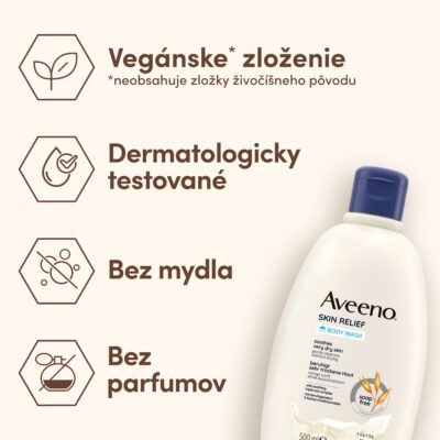 Aveeno SKIN RELIEF Hydratačný sprchovací gél 500 ml – Obrázok 5