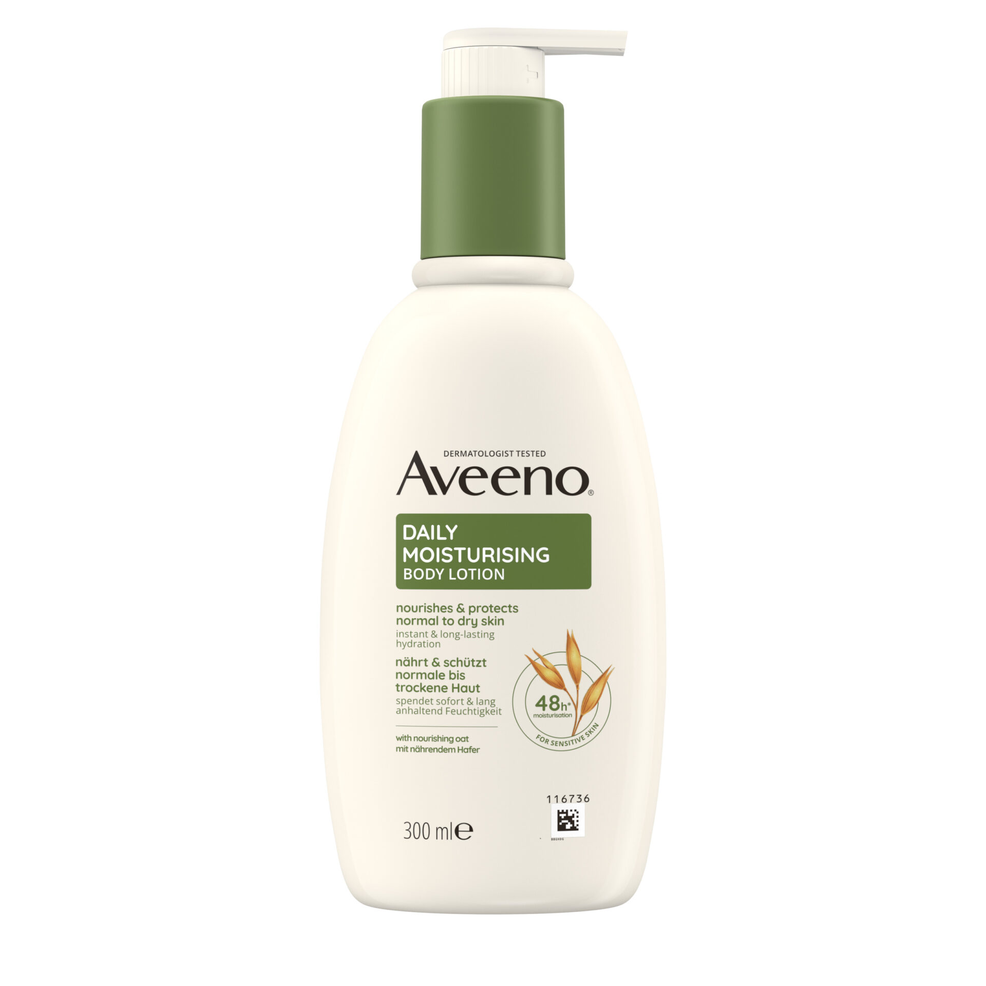 3574661810751__Front Aveeno DAILY MOISTURISING telové mlieko 300 ml – Obrázok 1