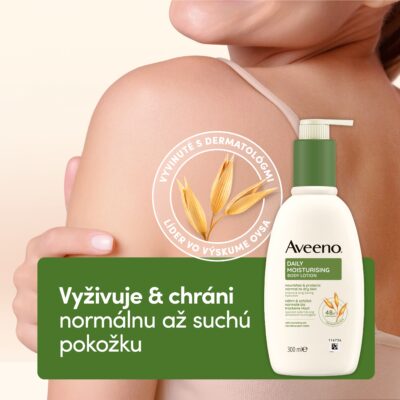 Aveeno DAILY MOISTURISING telové mlieko 300 ml – Obrázok 2
