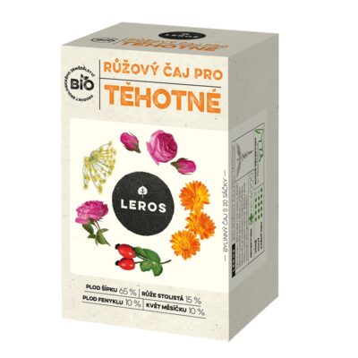 LEROS BIO RUŽOVÝ ČAJ PRE TEHOTNÉ bylinný čaj 20 x 2 g