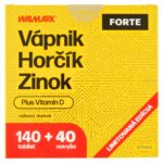 WALMARK Vápnik Horčík Zinok FORTE 180 tabliet