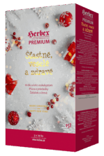 HERBEX Premium Štastné, veselé a zdravé, darčekové balenie čajov 3x20 ks