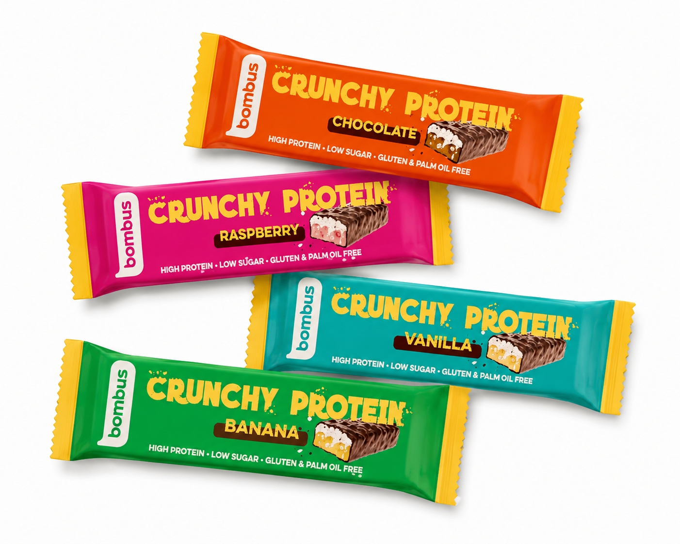 crunchy protein BOMBUS CRUNCHY PROTEIN BAR 50 g – Obrázok 1