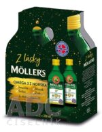 MOLLER´S Omega 3 RYBÍ OLEJ + vitamín D Duo balenie, citrónová príchuť 2x250 ml – Obrázok 2