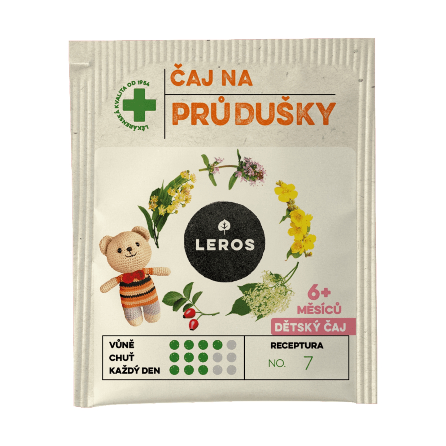 LEROS Detský čaj NA PRIEDUŠKY 20 x 1,5 g – Obrázok 2