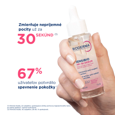 BIODERMA Sensibio AR+ BI-sérum na zmiernenie začervenania a redukciu vrások 30 ml – Obrázok 2