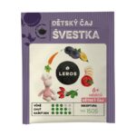 LEROS DETSKÝ ČAJ SLIVKA nálevové vrecká (od 6+ mesiacov) 20 x 2 g – Obrázok 2
