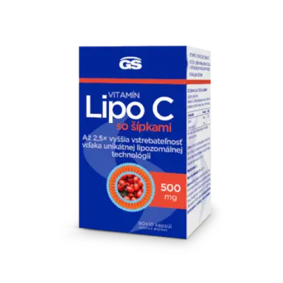 GS Vitamín Lipo C 500 mg so šípkami 100 kapsúl