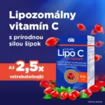 GS Vitamín Lipo C 500 mg so šípkami 90+10 kapsúl – Obrázok 2