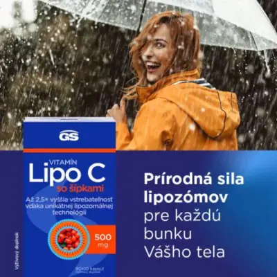 GS Vitamín Lipo C 500 mg so šípkami 90+10 kapsúl – Obrázok 7