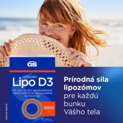 GS Vitamín Lipo D3 1000 IU 60 kapsúl – Obrázok 7