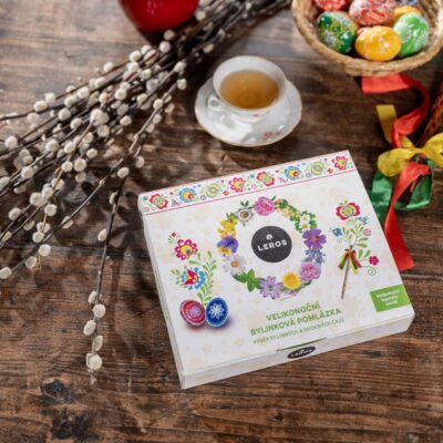 LEROS VEĽKONOČNÁ BYLINKOVÁ VÝSLUŽKA 6 druhov čajov po 5 vrecúšok + veľkonočné leporelo – Obrázok 2