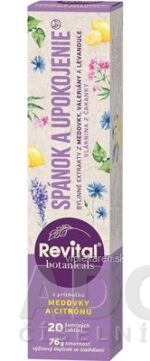 Revital Botanicals SPÁNOK A UPOKOJENIE tbl eff s bylinnými extraktmi, s príchuťou medovky a citrónu 1x20 ks – Obrázok 2
