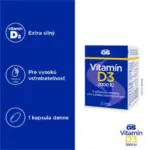 GS Vitamín D3 2000 IU 90 kapsúl – Obrázok 3