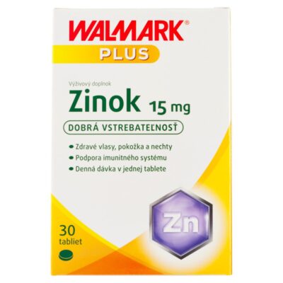 WALMARK Zinok 15 mg 30 tabliet