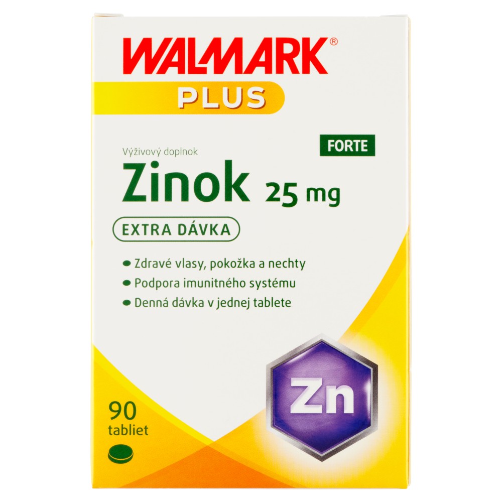 WALMARK Zinok FORTE 25 mg 90 tabliet – Obrázok 1