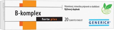 B-komplex-forte GENERICA B-komplex forte plus 20 šumivých tabliet – Obrázok 1