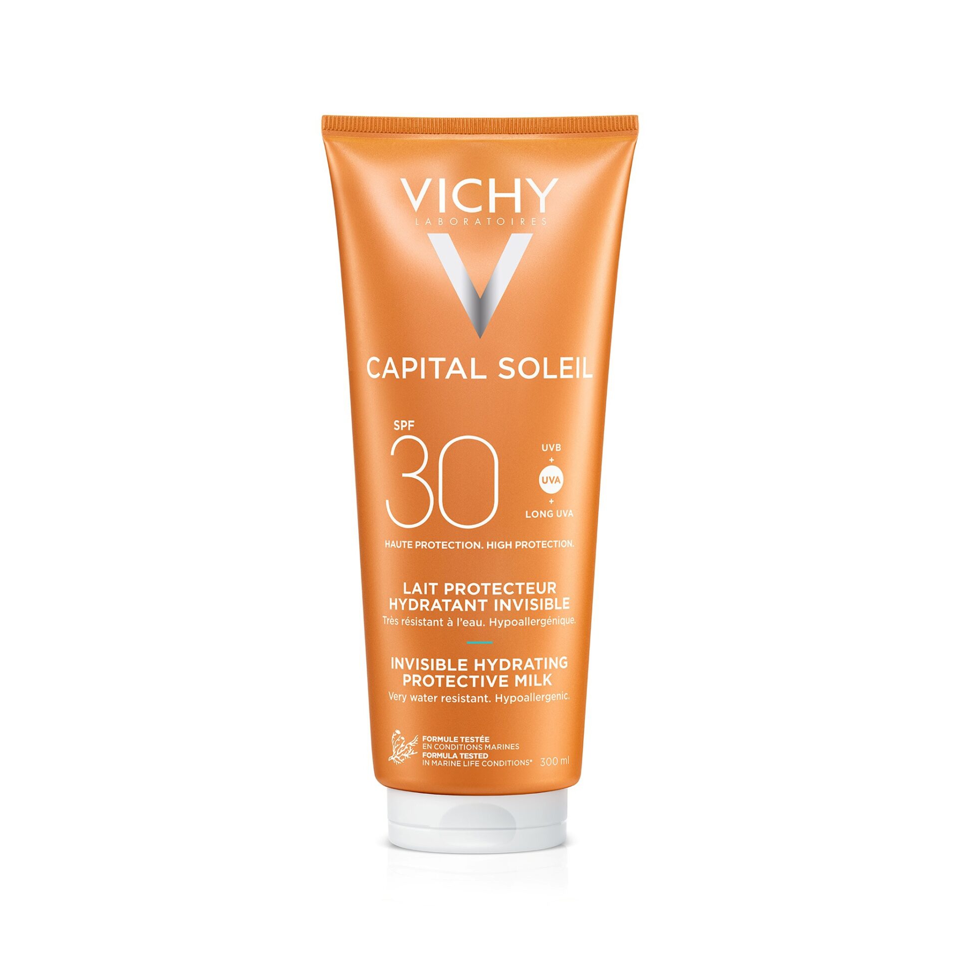 3337871321826_04 VICHY CAPITAL SOLEIL Ochranné mlieko na tvár a telo SPF 30 300 ml – Obrázok 1
