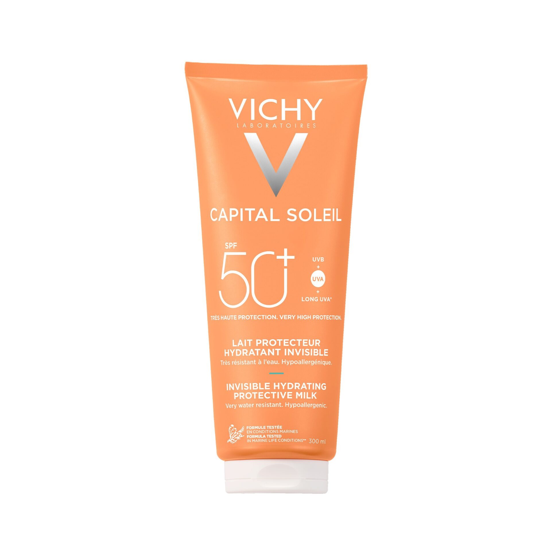 3337871322694_03 VICHY CAPITAL SOLEIL Ochranné mlieko na tvár a telo SPF 50+ 300 ml – Obrázok 1