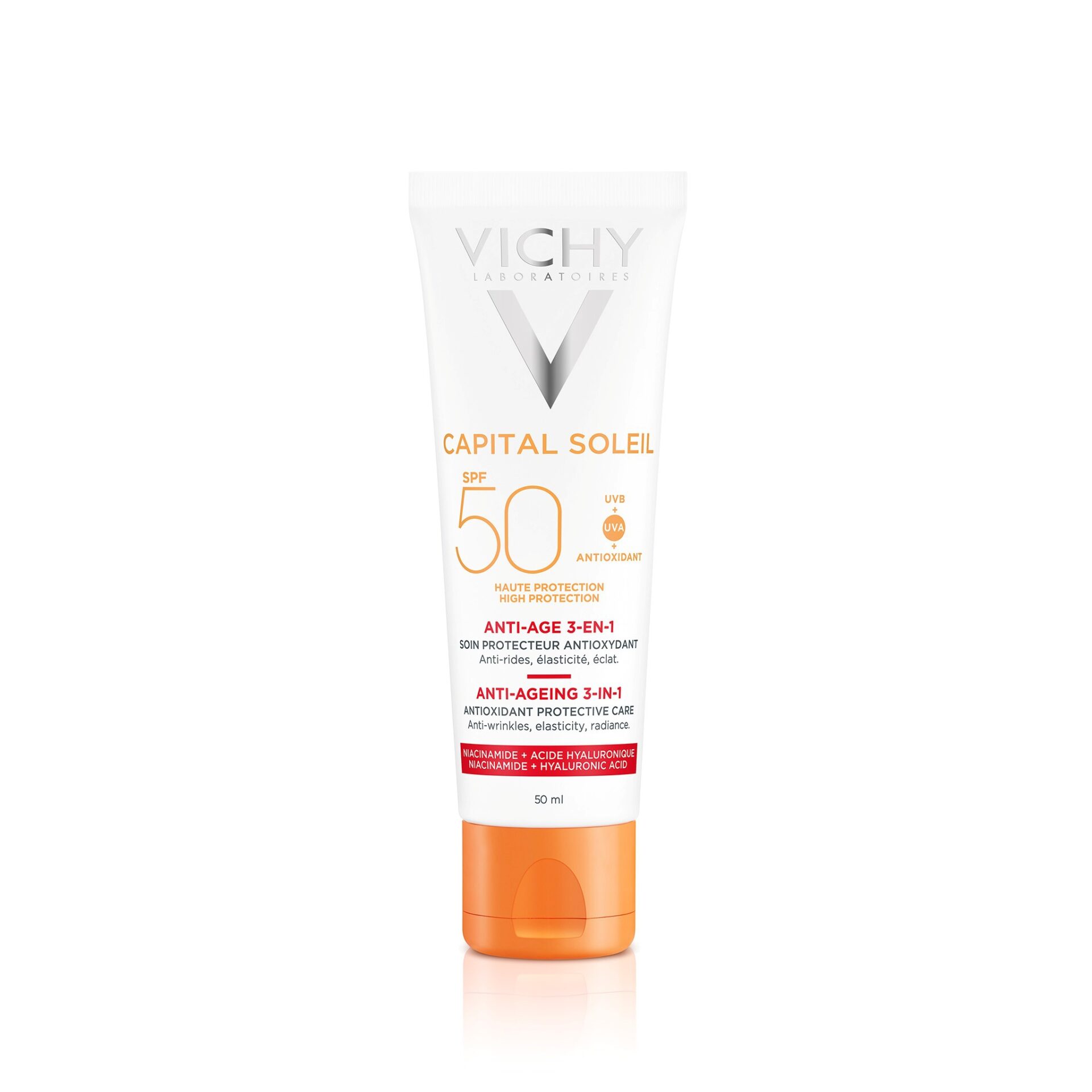 3337875585231_06 VICHY CAPITAL SOLEIL Krém Anti-age SPF 50+ 50 ml – Obrázok 1