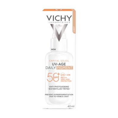 VICHY CAPITAL SOLEIL UV-AGE DAILY PIGMENT tónovaný fluid SPF 50+ LIGHT 40 ml – Obrázok 4
