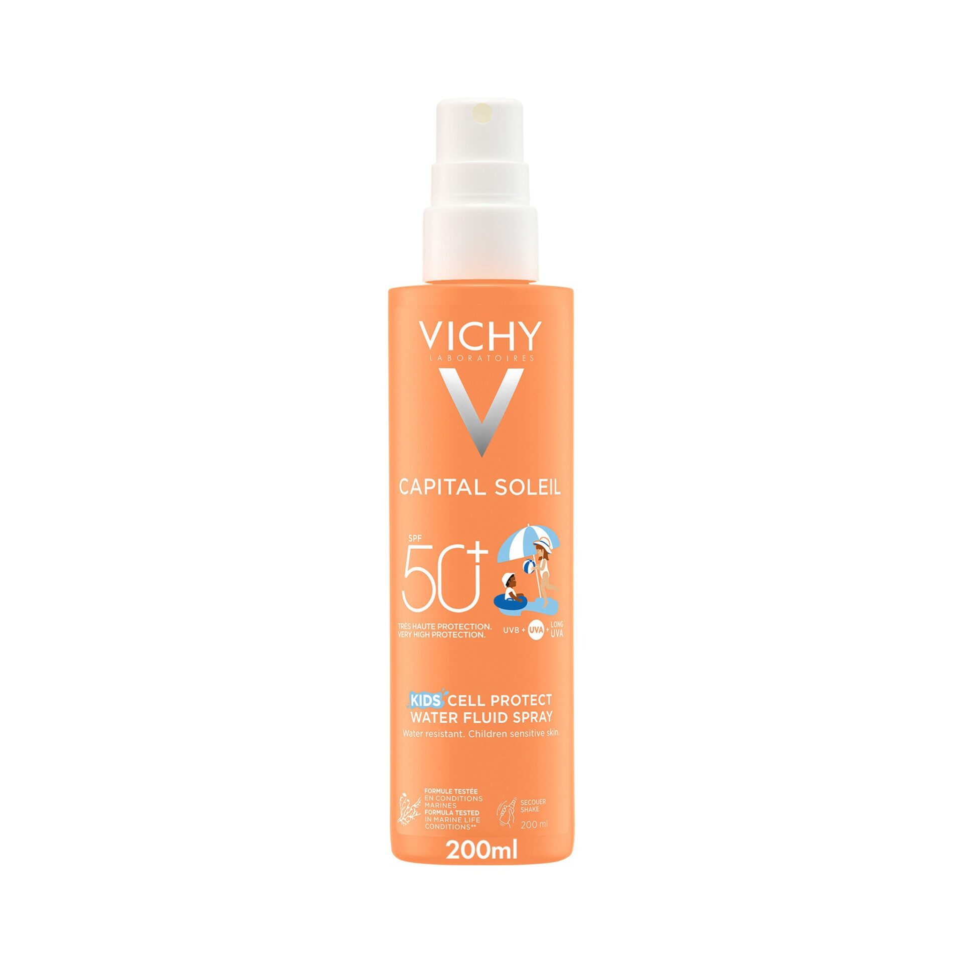 3337875810838_05 VICHY CAPITAL SOLEIL Fluidný sprej pre deti SPF 50+ 200 ml – Obrázok 1