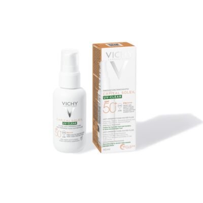 VICHY CAPITAL SOLEIL UV-CLEAR fluid proti nedokonalostiam pleti SPF 50+ 40 ml – Obrázok 6