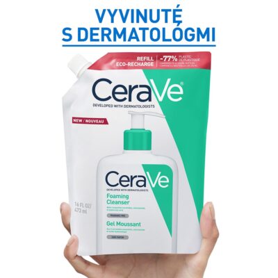 CeraVe Čistiaci penivý gél, náplň 473 ml – Obrázok 10