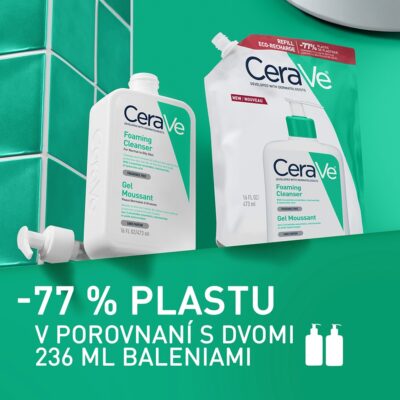 CeraVe Čistiaci penivý gél, náplň 473 ml – Obrázok 3
