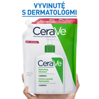 CeraVe Hydratačná čistiaca emulzia, náplň 473 ml – Obrázok 8
