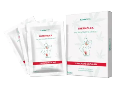 Cannaderm THERMOLKA hrejivá konopná náplasť 3 ks
