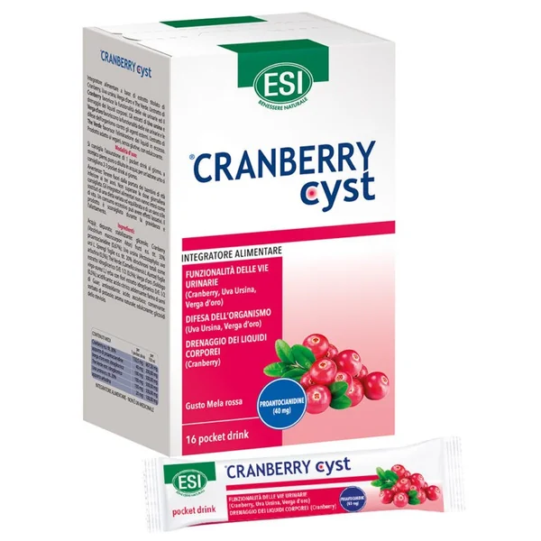 1297561128 ESI CRANBERRY CYST drinky nápoj vo vrecúškach 16 ks – Obrázok 1