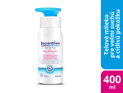Bepanthen DERMA REPLENISHING BODY LOTION hĺbkovo vyživujúce telové mlieko 400 ml – Obrázok 2