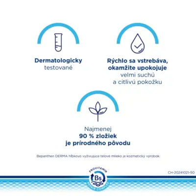 Bepanthen DERMA REPLENISHING BODY LOTION hĺbkovo vyživujúce telové mlieko 400 ml – Obrázok 4