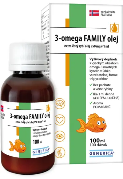 GENERICA 3-omega FAMILY olej extra čistý rybí 100 ml