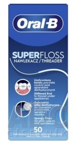 Oral-B Super floss Mint ZUBNÁ NIŤ 1x50 ks – Obrázok 2