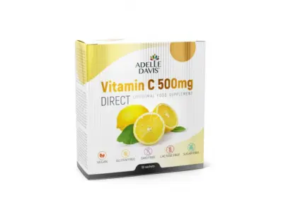 Adelle Davis Vitamin C 500 mg DIRECT, lipozomálny 30 vrecúšok