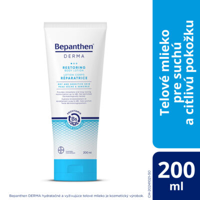 Bepanthen DERMA RESTORING BODY LOTION hydratačné a vyživujúce telové mlieko 200 ml – Obrázok 2