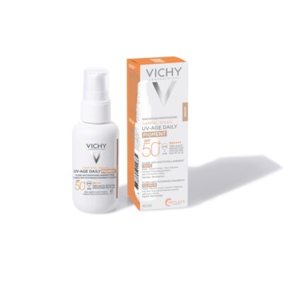 VICHY CAPITAL SOLEIL UV-AGE DAILY PIGMENT tónovaný fluid SPF50+ MEDIUM 40 ml – Obrázok 3