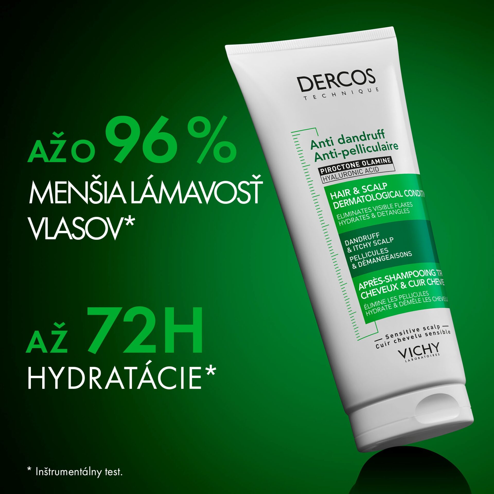 VICHY DERCOS Kondicionér proti lupinám 200 ml – Obrázok 5