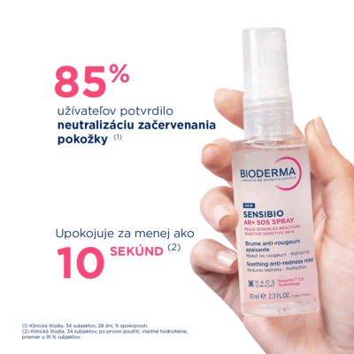 BIODERMA Sensibio AR+ SOS sprej pre rýchlu úľavu pleti so sklonom k začervenaniu a rosaceou 70 ml – Obrázok 3