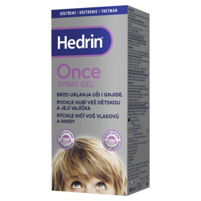 HEDRIN ONCE SPRAY GEL proti všiam a hnidám 100 ml – Obrázok 3