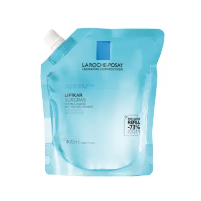 LA ROCHE-POSAY LIPIKAR SURGRAS krémový sprchový gél, náhradná náplň 400 ml