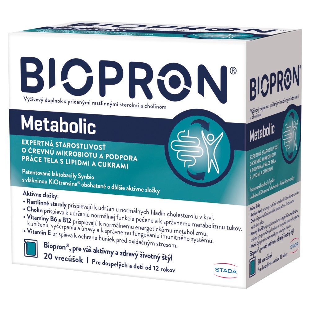 BIOPRON Metabolic 20 vrecúšok – Obrázok 3