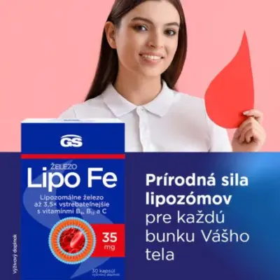 GS Železo Lipo Fe 30 kapsúl – Obrázok 3