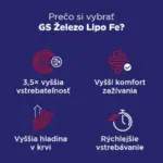 GS Železo Lipo Fe 30 kapsúl – Obrázok 5