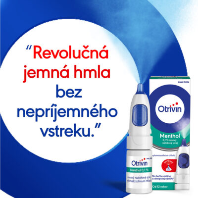 Otrivin Menthol 0,1% nosový roztokový sprej 10 ml ***Poškodený vonkajší obal*** – Obrázok 2