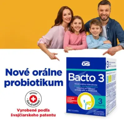 GS Bacto 3 20 pastiliek – Obrázok 2