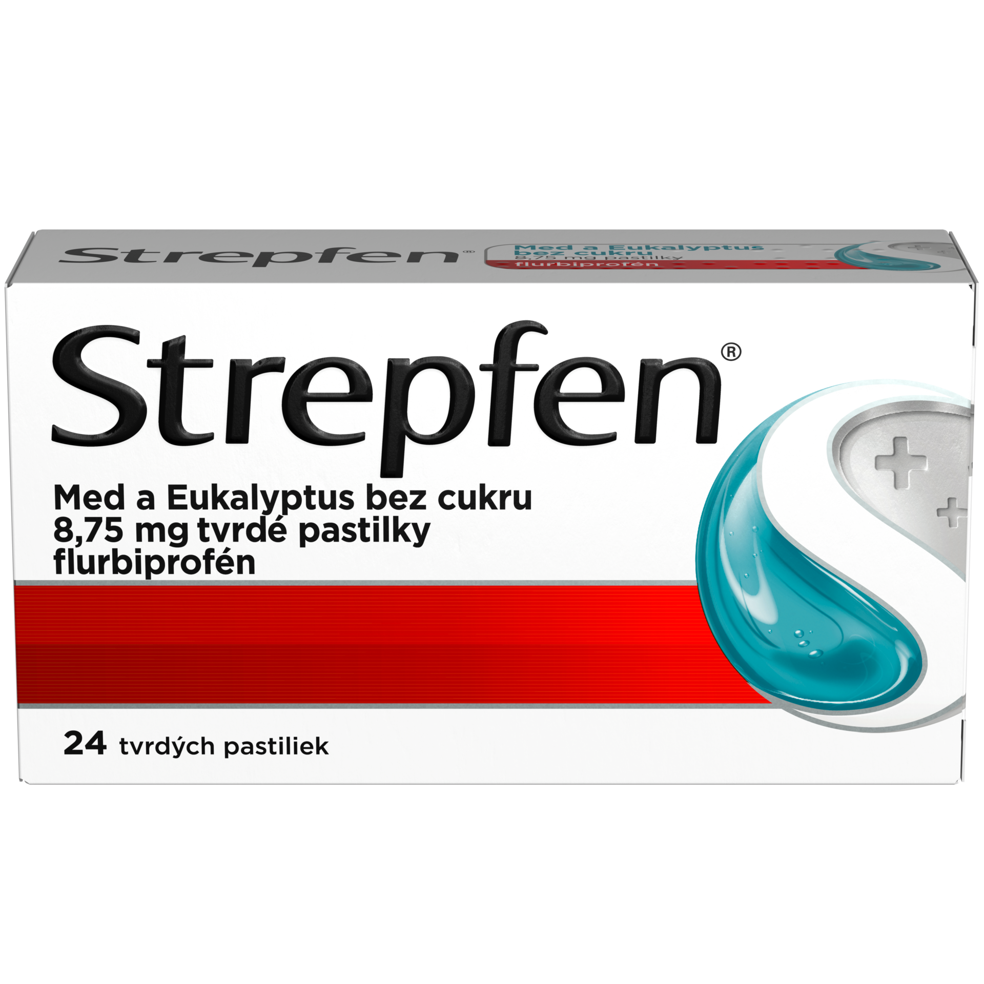 Strepfen Med a Eukalyptus bez cukru 24 pastiliek